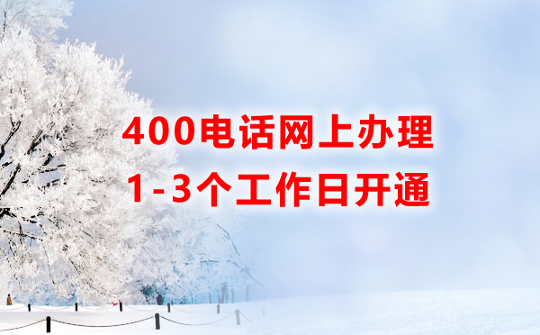 400电话可以在网上办理吗？
